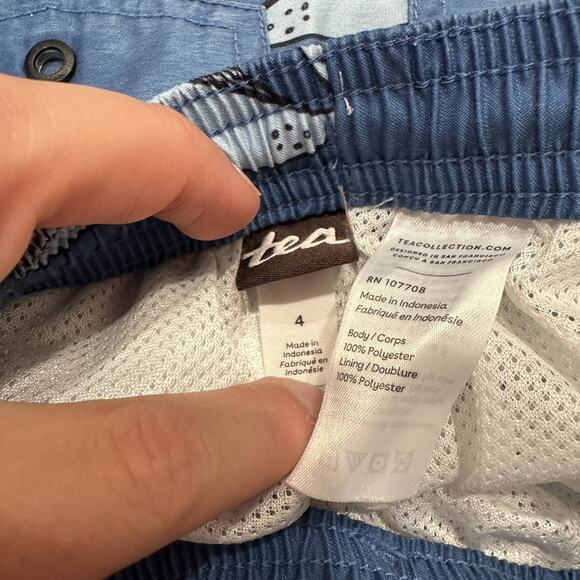 Tea Collection Blue Whales Swim Trunks - Picture 7 of 7